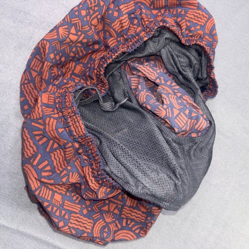 Patagonia Baggies Pull On Shorts Retro Aztec Print size M Sustainable Orange - Picture 6 of 10